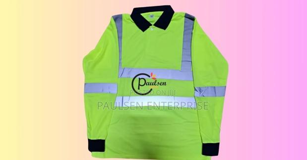 Long Shelve Reflective Polo Shirt