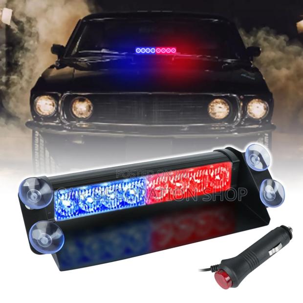 12v Dash Mount Emergency Flashing Strobe Light Red-Blue - main view