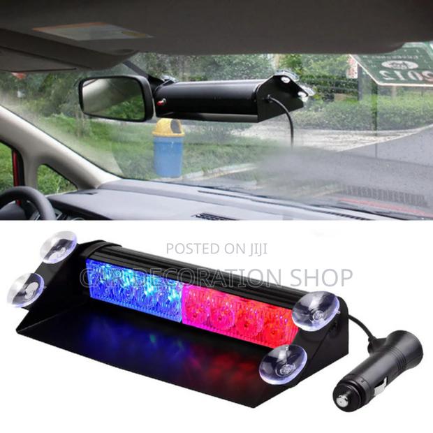 12v Dash Mount Emergency Flashing Strobe Light Red-Blue - thumbnail 3