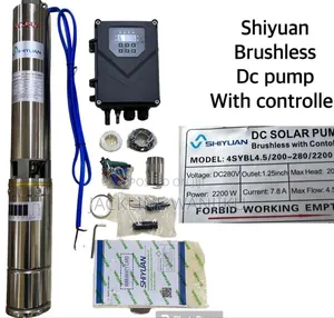 200m Solar Submersible Pump / Shiyuan Brushless Dc Pump 200m