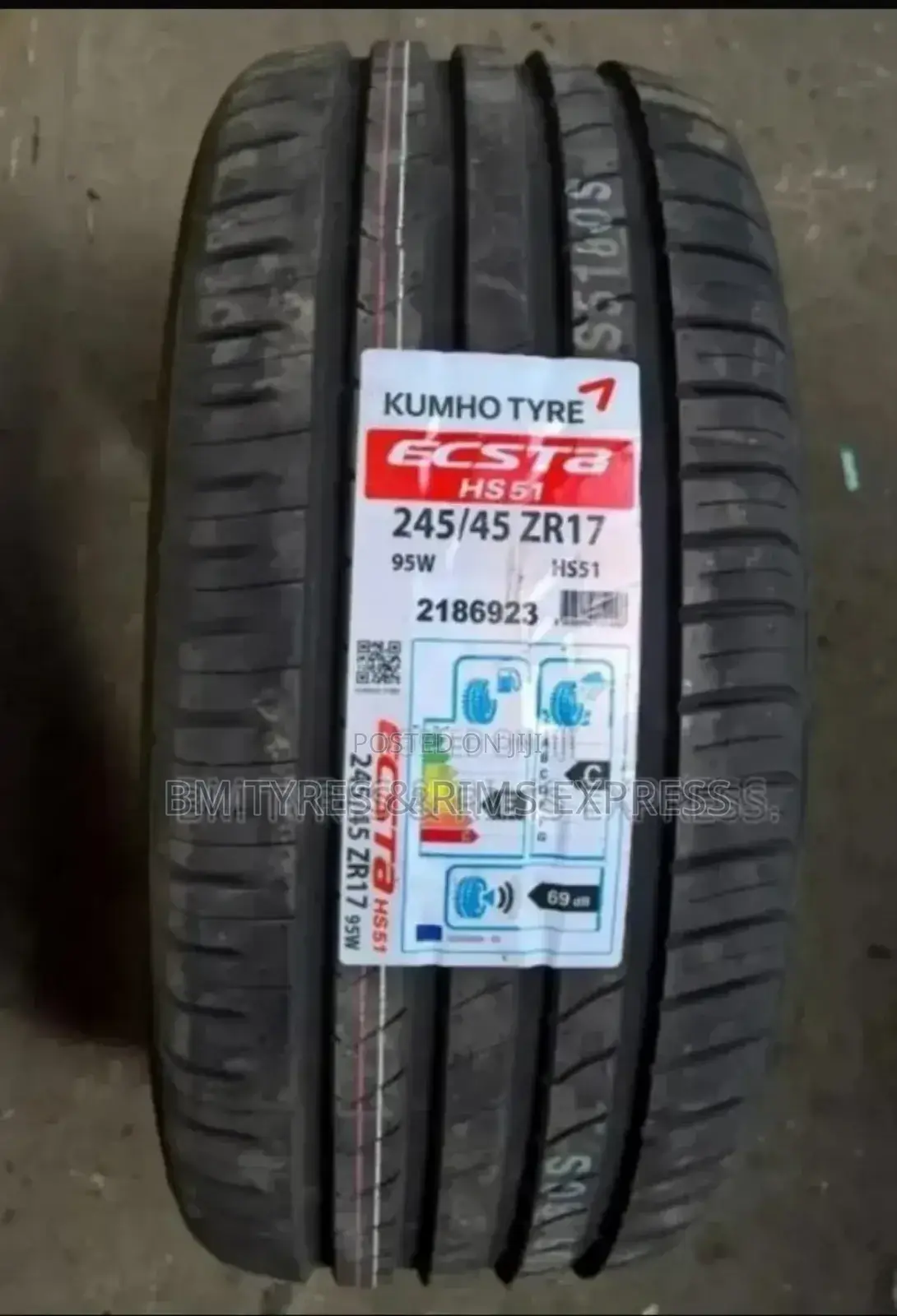 245 /45 R17 Khumo Tyres (New Technology)