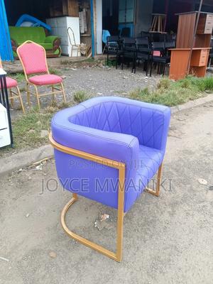 Purple Leather Manicure Seat or Styling Seat - thumbnail 2