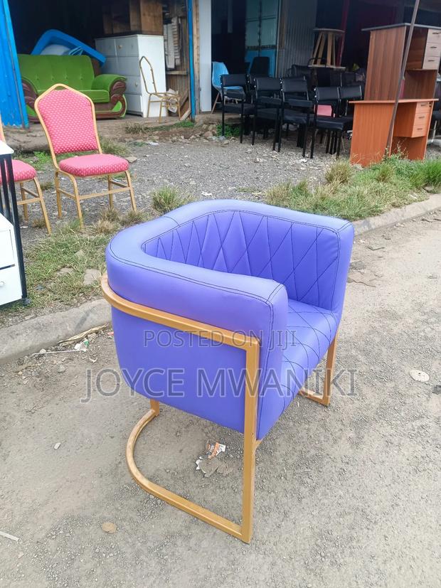 Purple Leather Manicure Seat or Styling Seat