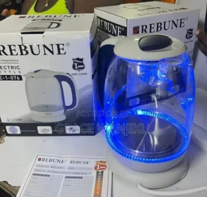 *Rebune 1.7ltrs Glass Kettle 
