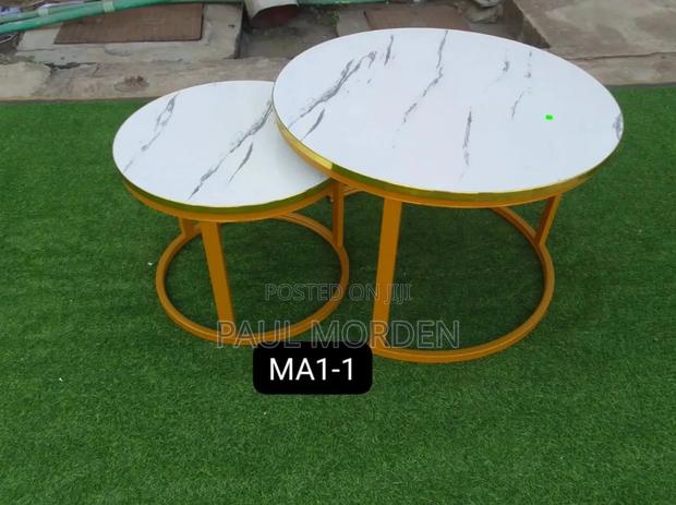 Round Set Marble Coffee Table