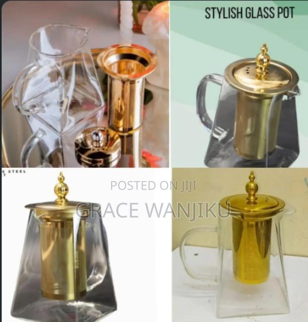 900mls Borosilicate Glass Kettle With Infuser - main view