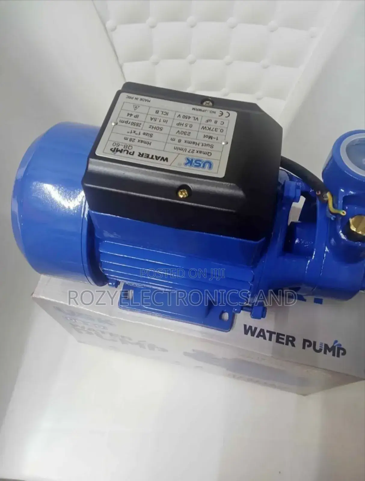 Usk Water Pump Booster Pump 0.5 Hp