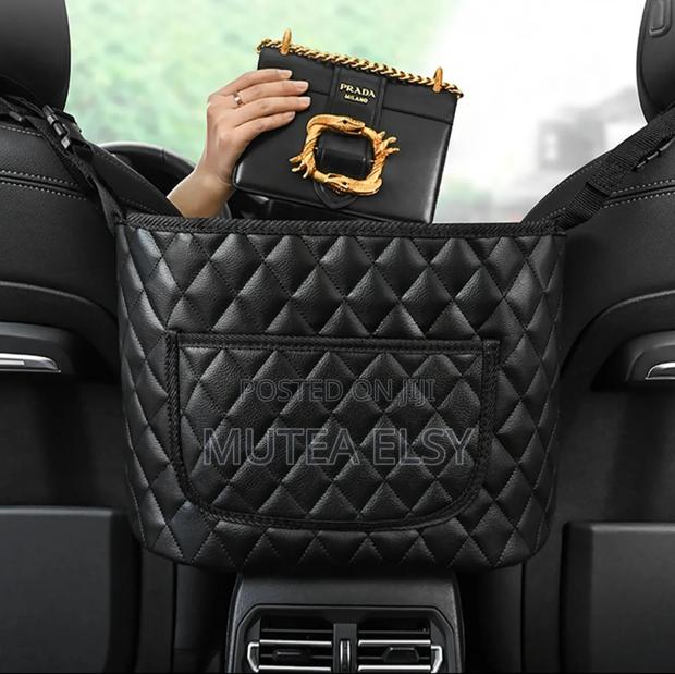 High Quality Pu Leather Car in Between Seat Organizer - main view