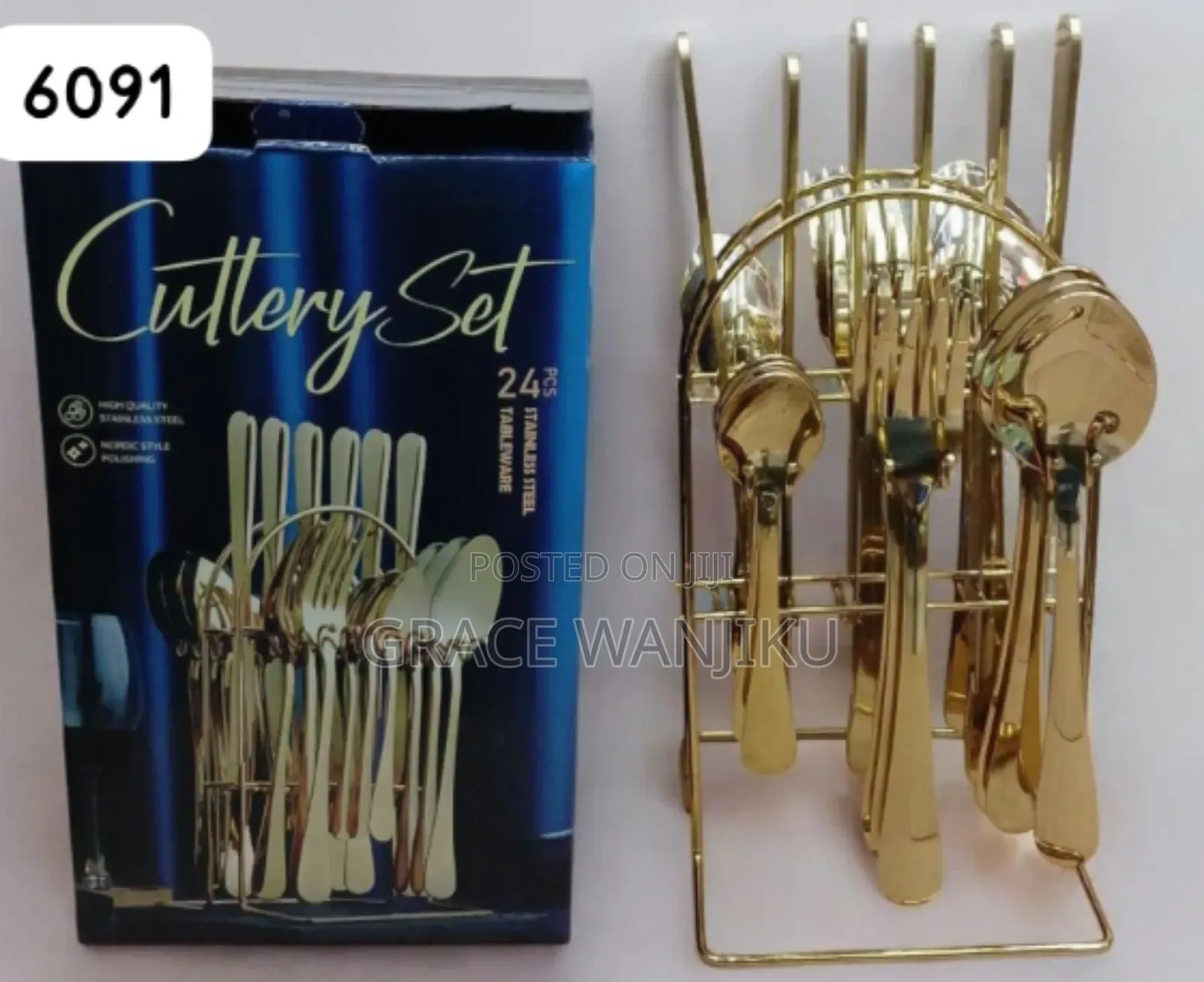 Golden Cutlery Set