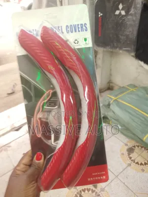 Red Carbon Fiber Steering Cover/ Steering Cover
