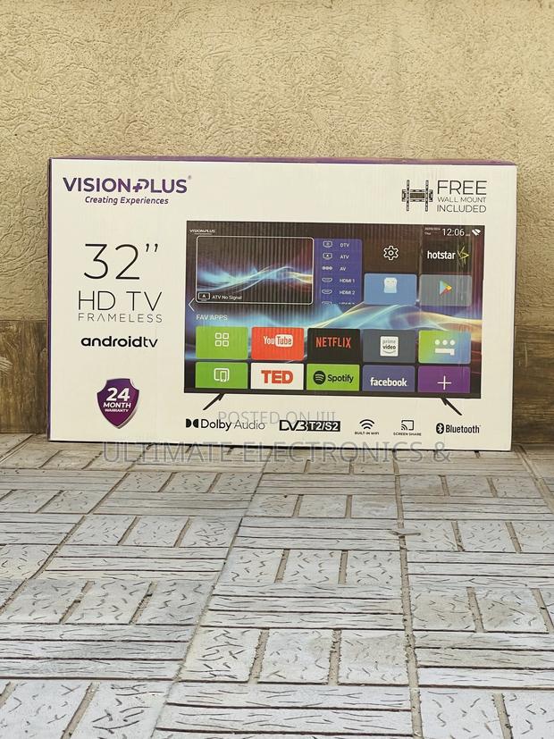 Vision + 32” Smart Android Frameless Tv