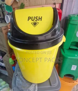 70l Plastic Swing Trash Bin