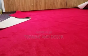 Designed Workshop With Red Delta Wall to Wall Carpet