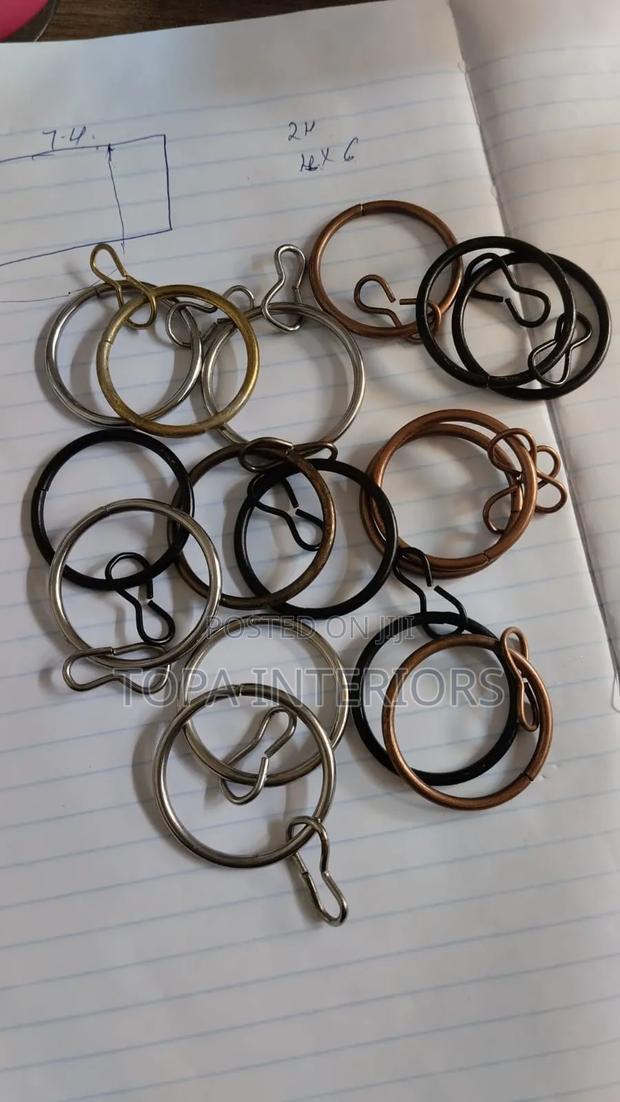 11⁄4 Inch Drapery Curtain Rings Metallic Rings