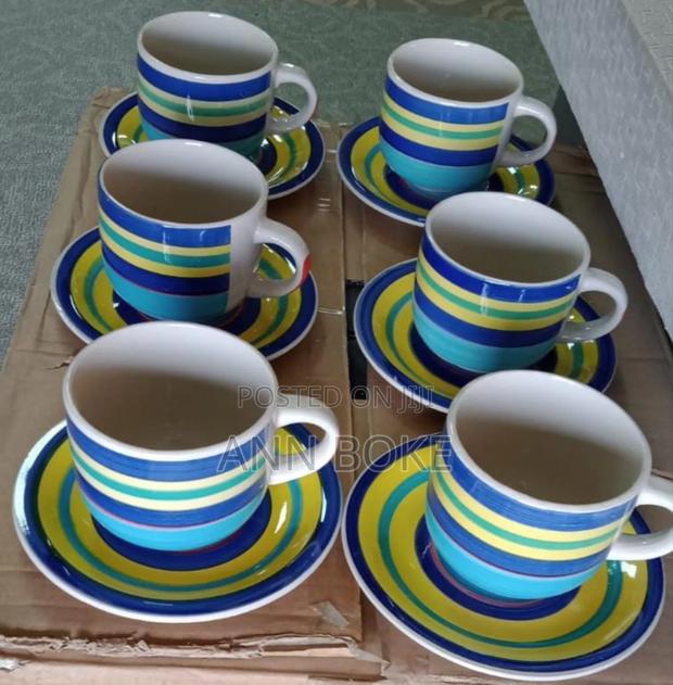 12pcs Office Lined Tea Set Available