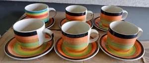 12pcs Office Lined Tea Set Available
