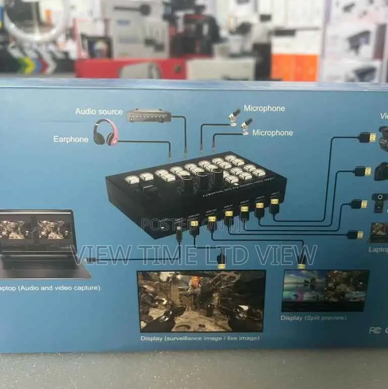 4-Channel Hdmi Video Switcher for Live Streaming