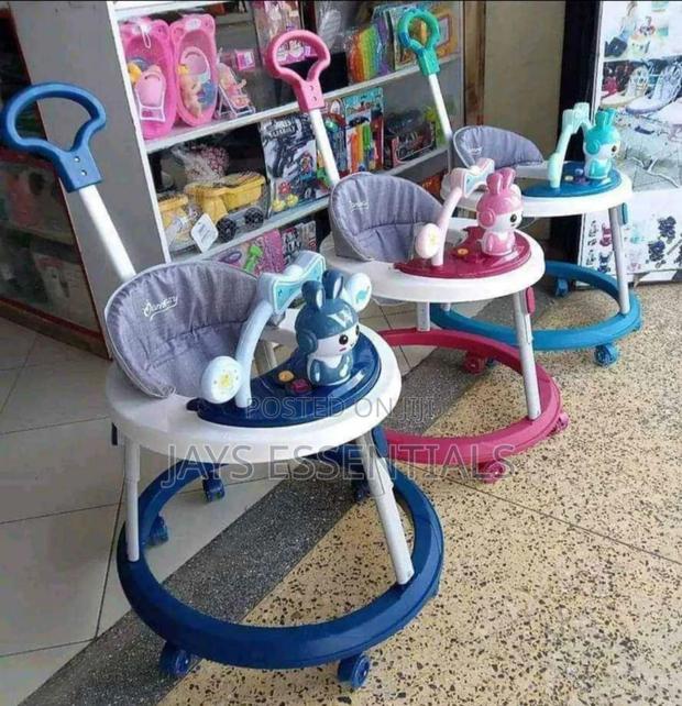 Musical Baby Walker With Adjustable Height and Push Handle