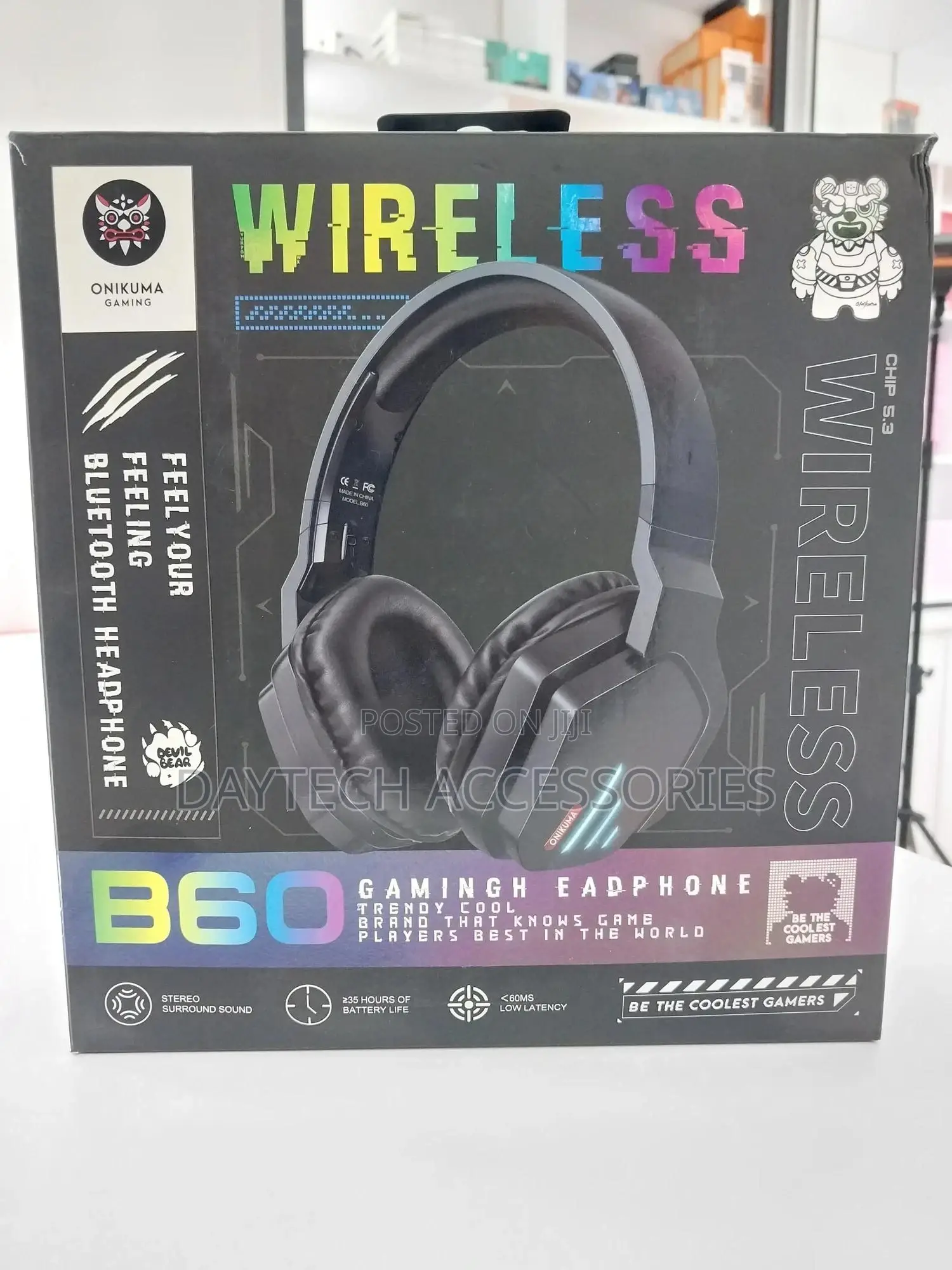 Onikuma B60 Wireless Over Ear Gaming Headset
