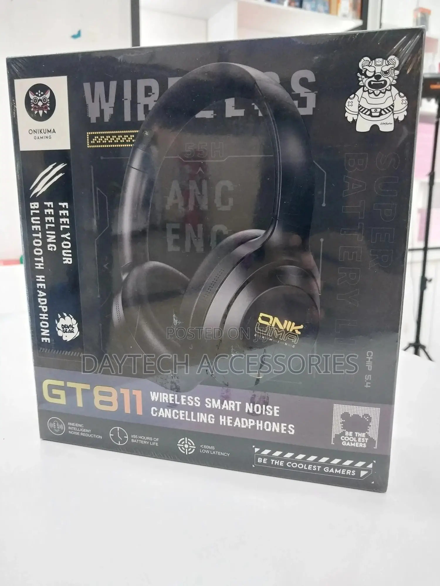 Wireless Headset (Wireless Headphones) Onikuma Gt811 (Black)