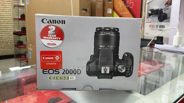 Canon Eos 2000d DSLR Camera and Ef-S 18-55 Mm Lens