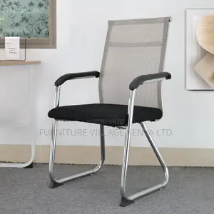 Office Chair: Ergonomic Mesh Chair- Steel Backrest Support