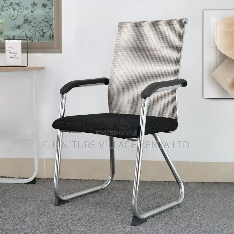 Office Chair: Ergonomic Mesh Chair- Steel Backrest Support