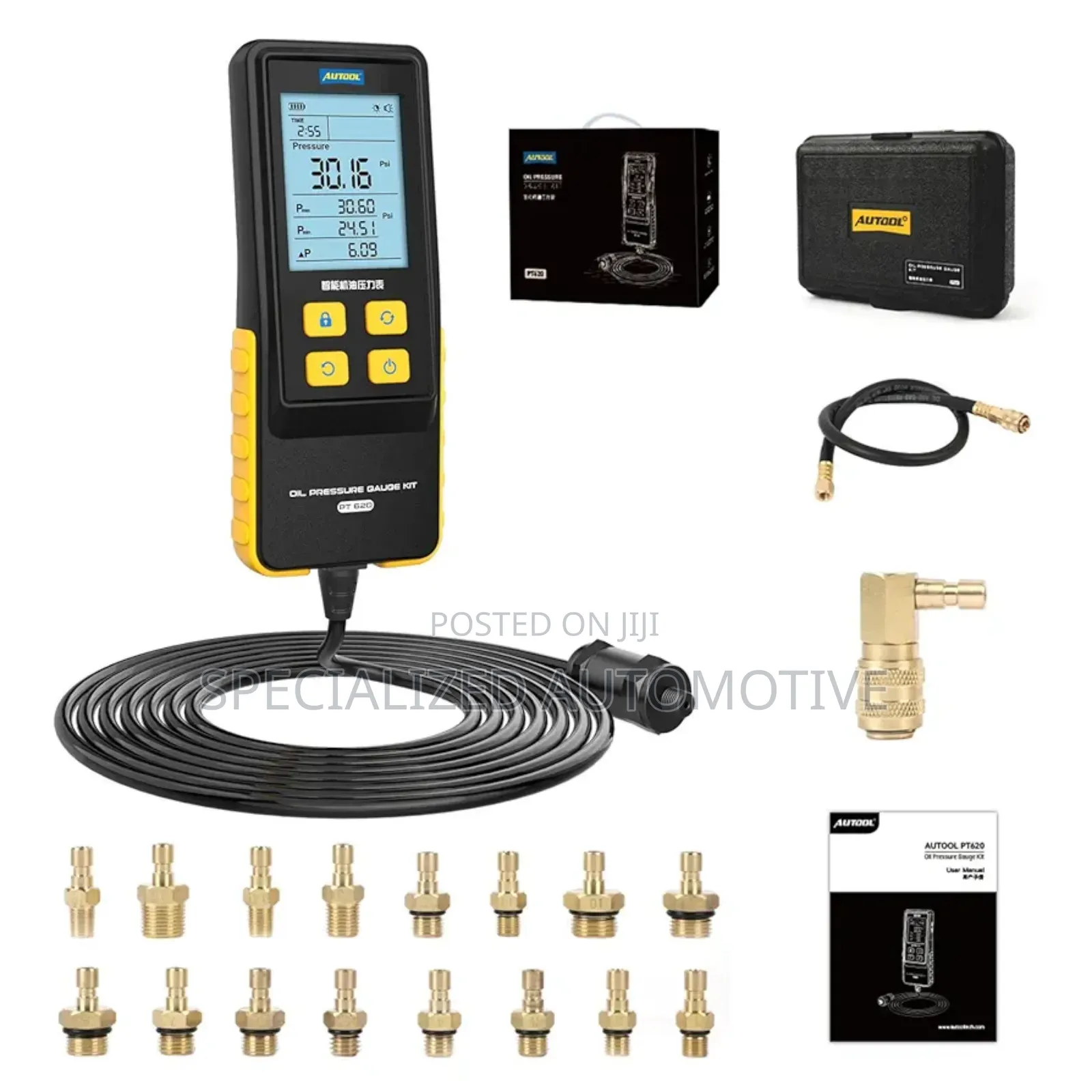 Autool Pt620 Digital Vehicle Engine Oil Pressure Tester