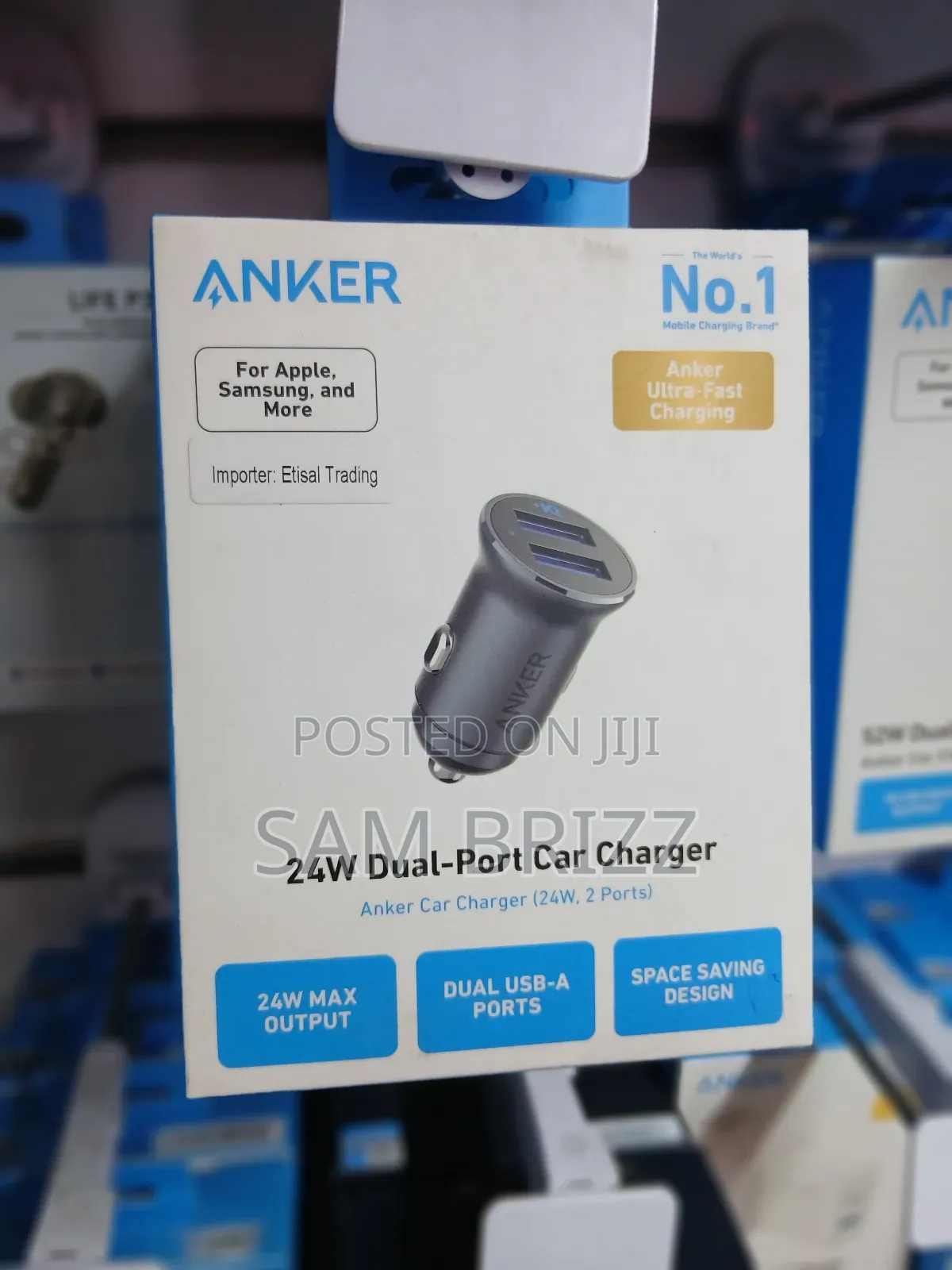Anker Car Charger 24w Dual Port