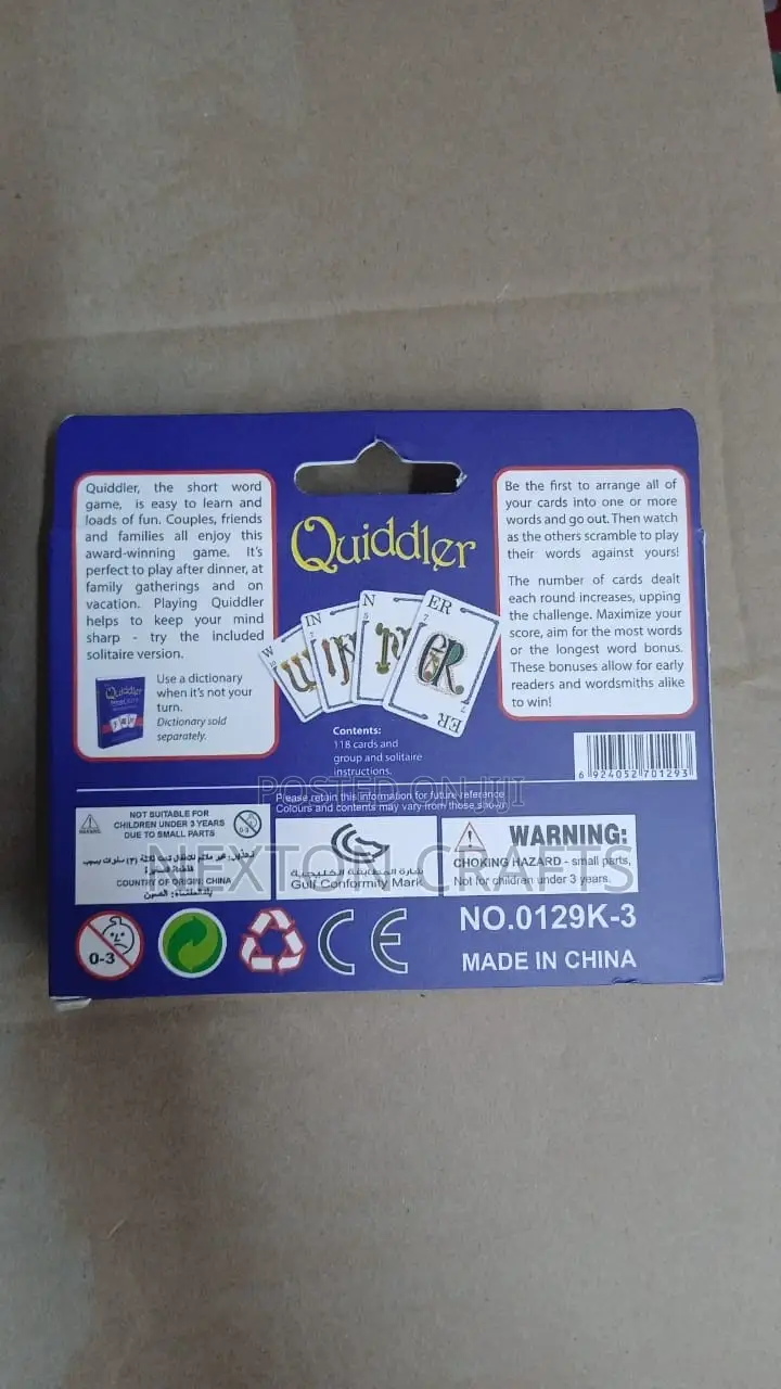 Quiddler Card Game