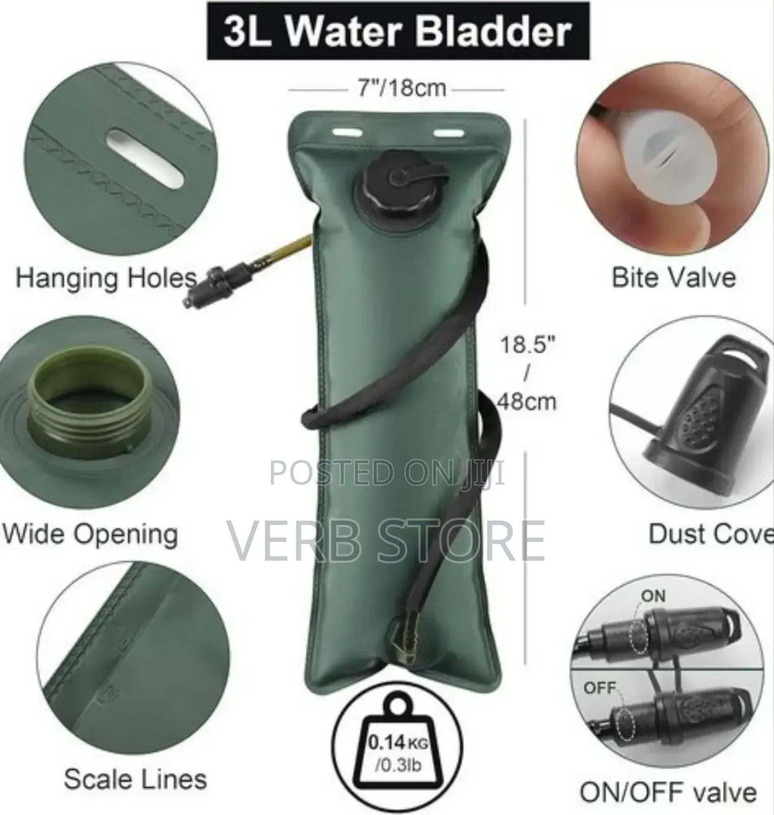 Hydration Bladder Heavy Duty//3 Litres
