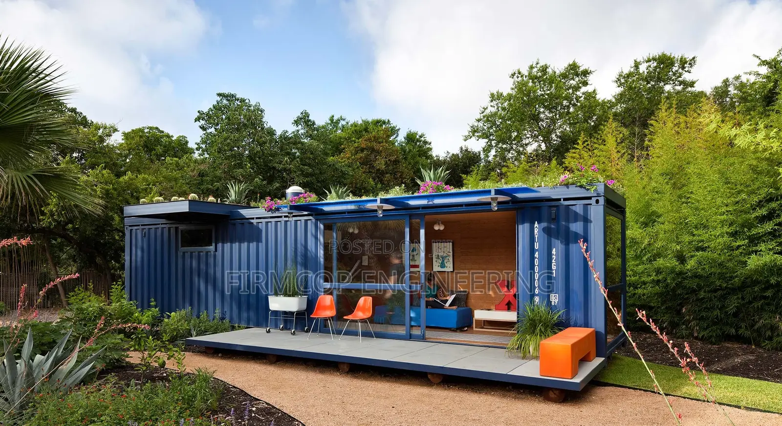 Sleek 40ft Container House With Outdoor Vibes