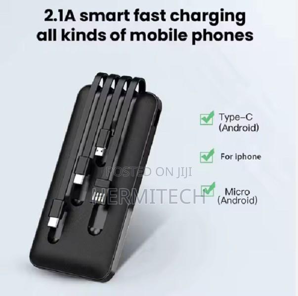 Power Bank 20000 Mah 4 Built in Cables - main view