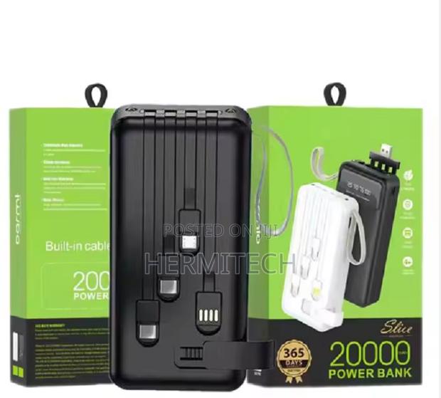 Power Bank 20000 Mah 4 Built in Cables - thumbnail 3