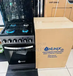 *Nunix Free Standing 4 Gas Burner Cooker With Gas Oven`