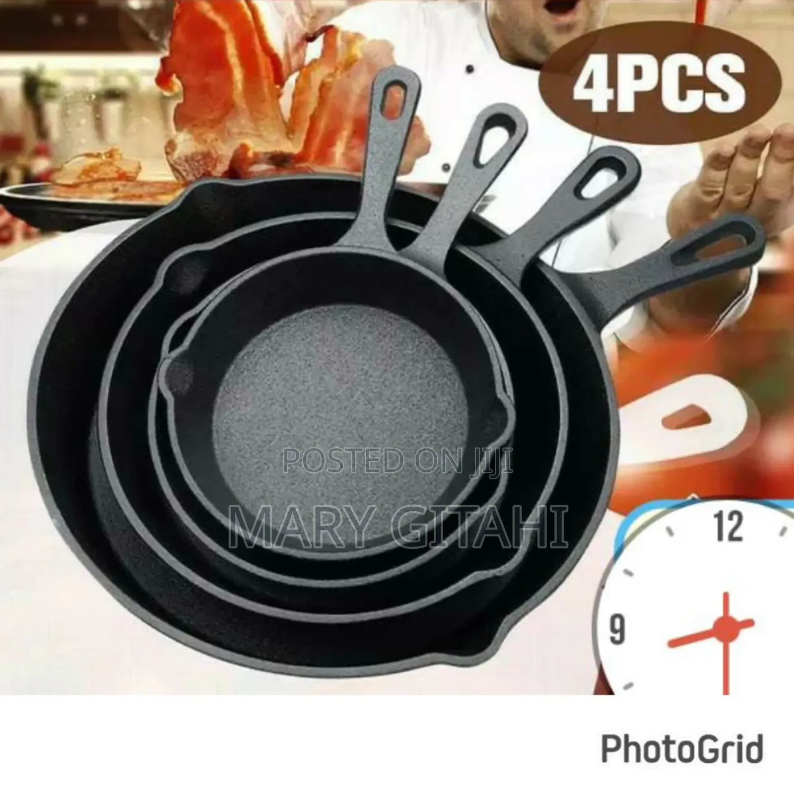 Cast Iron Frying Pan Cooking