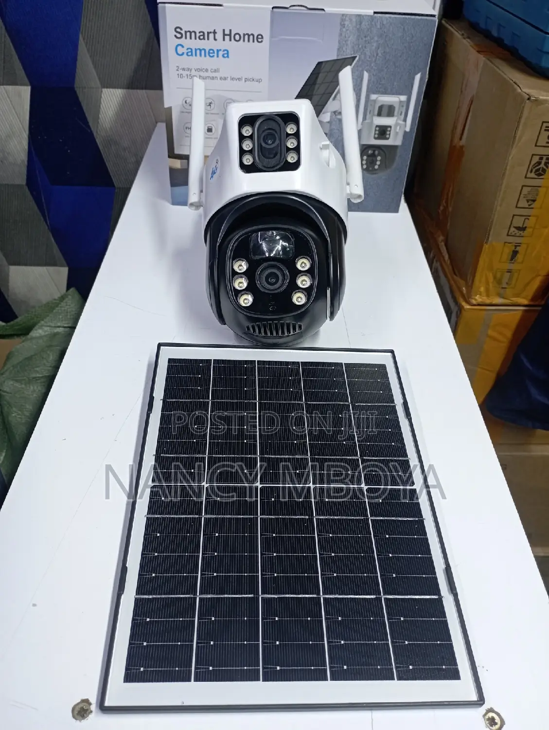 Simcard 2 Lens Solar PTZ CCTV Camera
