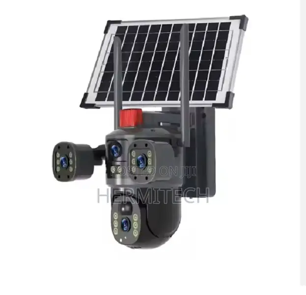4g Solar Cameras Monitoring 8 Million Pixel Three Lens