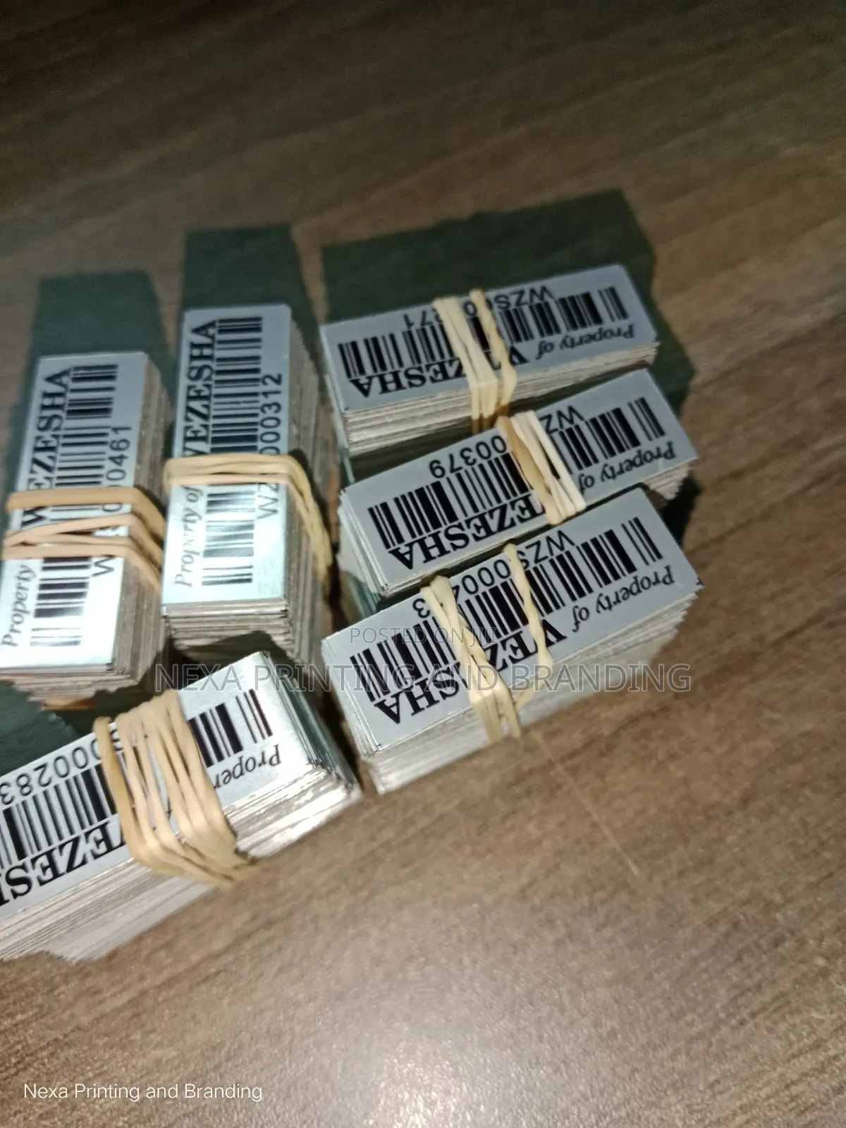 General Barcoded Assets Tags