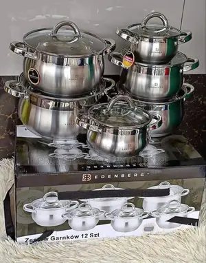 12 Pieces Stainless Steel Edenberg Cookware Set