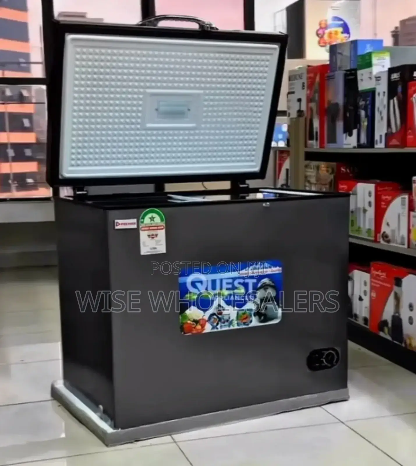 Premier 250litres Chest Freezer Available In White And Black