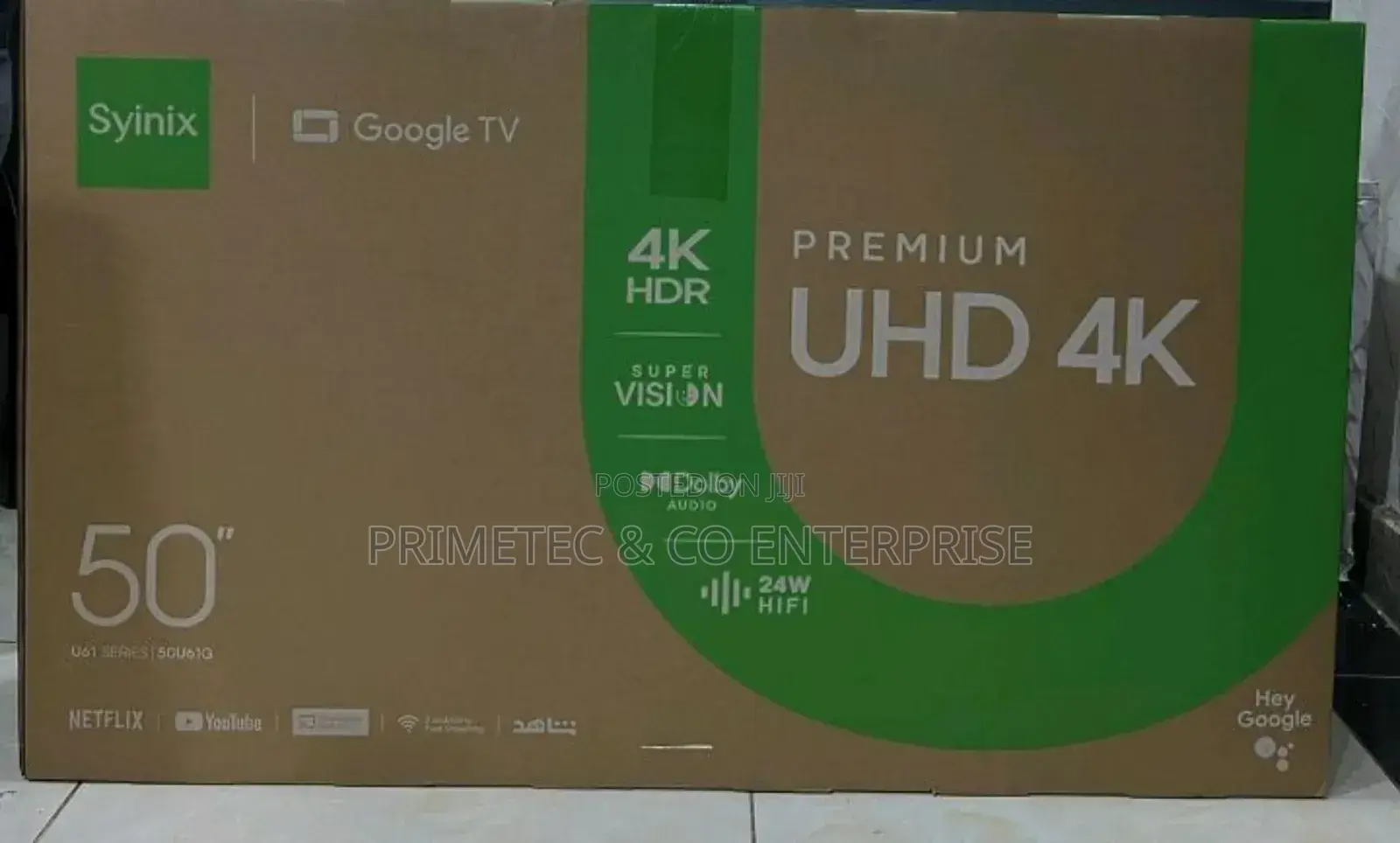 Syinix 50inch Google Tv
Premium Uhd4k(Hdr)