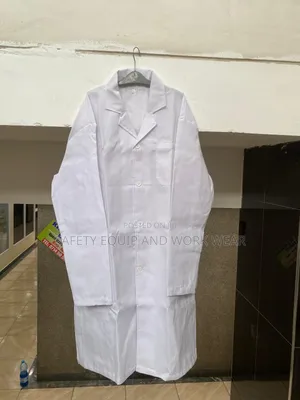 Unisex White Safety Lab Coat
