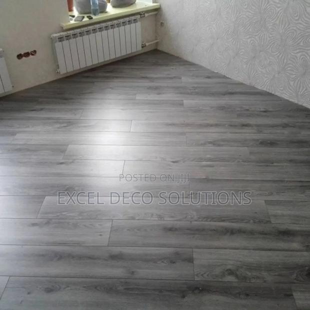 Walnut Finish SPC Click-Lock Flooring - main view
