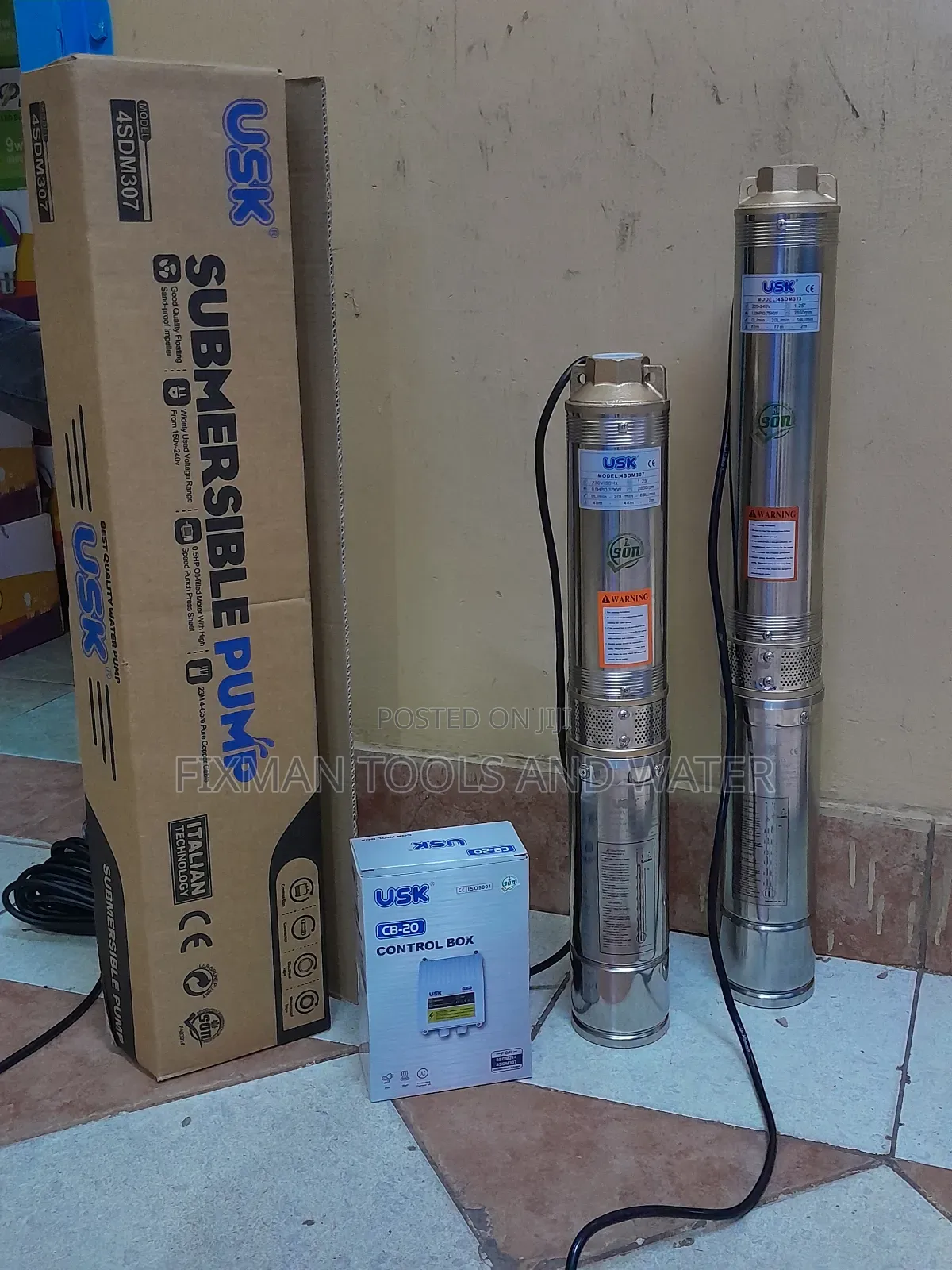 Submersible Water Pump 0.5 Hp 48 M Head