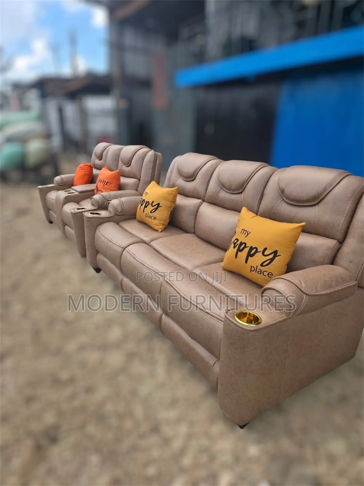 Classic 5 Seater Semi-recliner Sofa