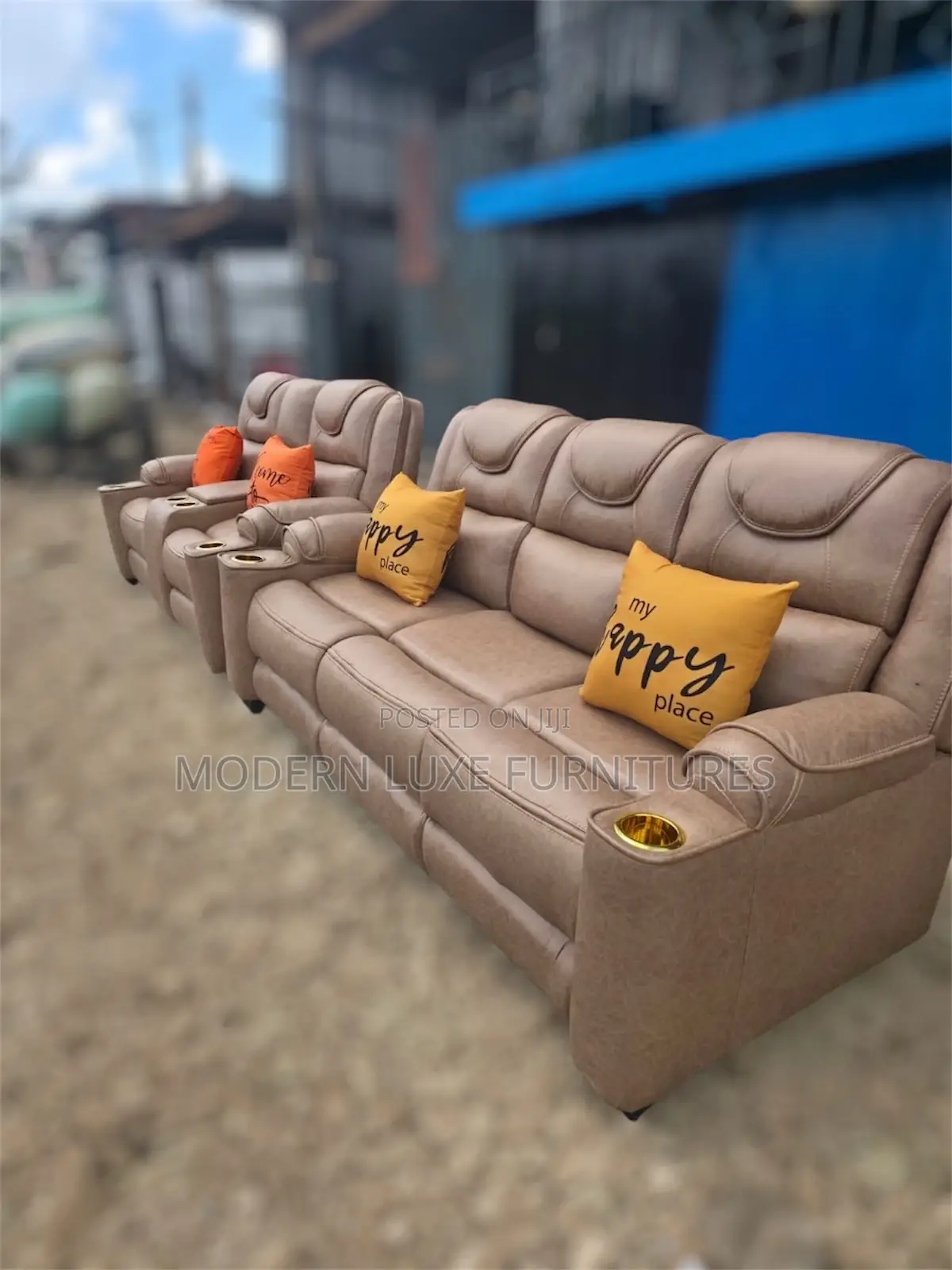 Classic 5 Seater Semi-recliner Sofa