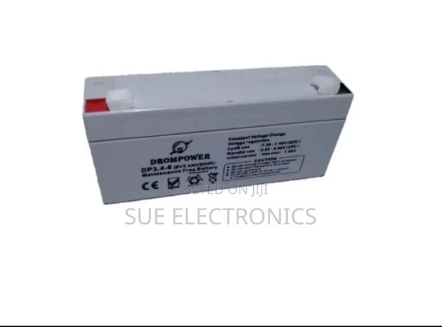 6 Volt 3.2 Ah Sealed Lead Acid Rechargeable Battery - main view