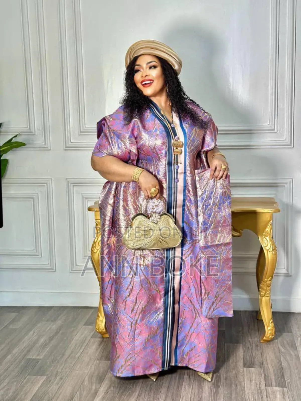 Original Brocade Material Nigerian Bou Bou Free Size