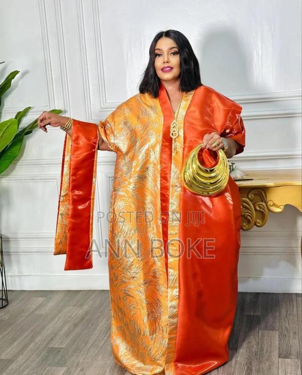 Original Brocade Material Nigerian Bou Bou Free Size - thumbnail 8